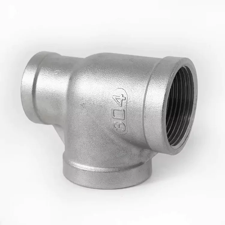 BSP Neoksidebla Ŝtalo Plumbing Malgranda Flanka Tee