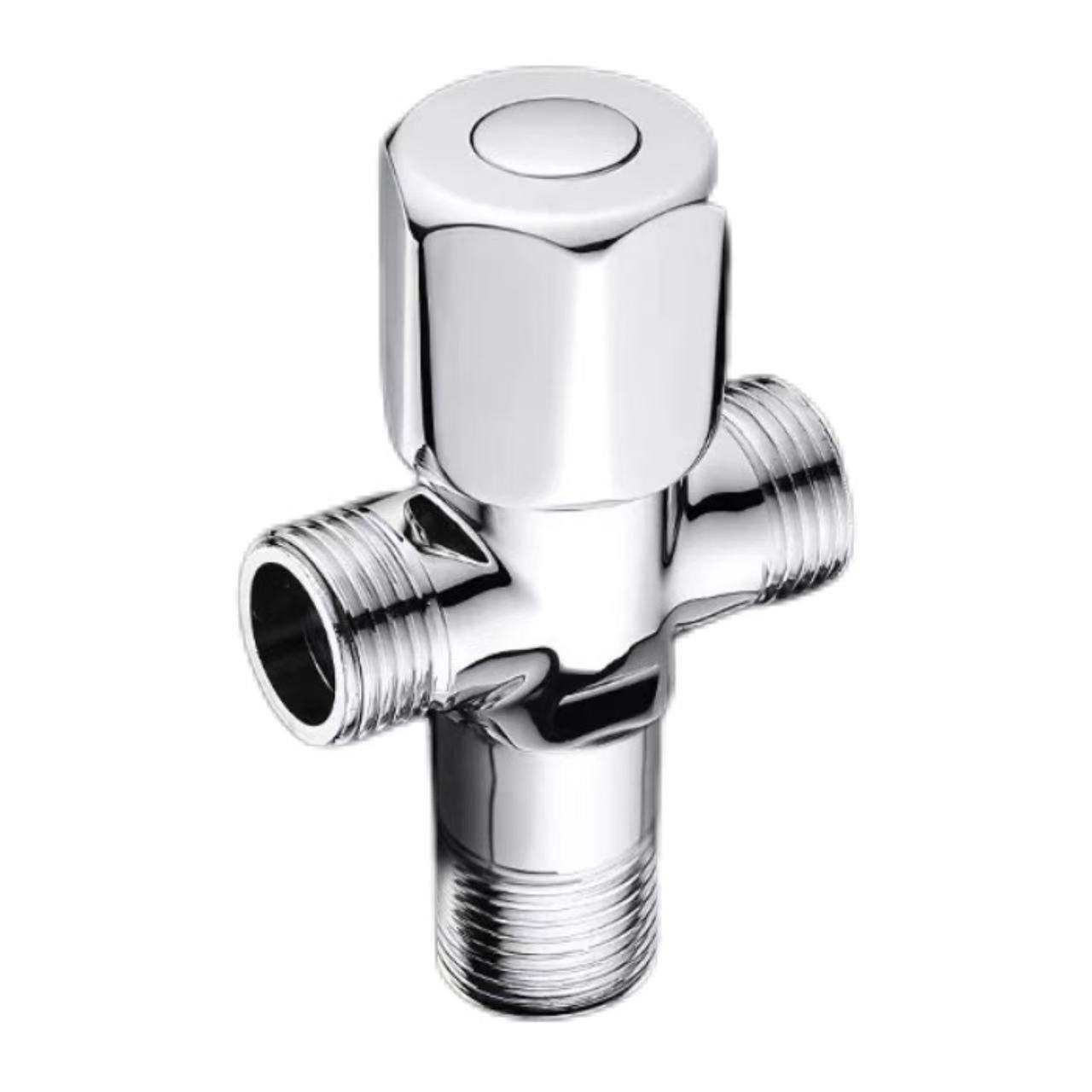 Electroplated Unu-Kontrolo Rapida-Malferma Tri-Voja Angula Valvo Electroplated Unu-Kontrolo Rapida-Malferma Tri-Voja Angula Valvo