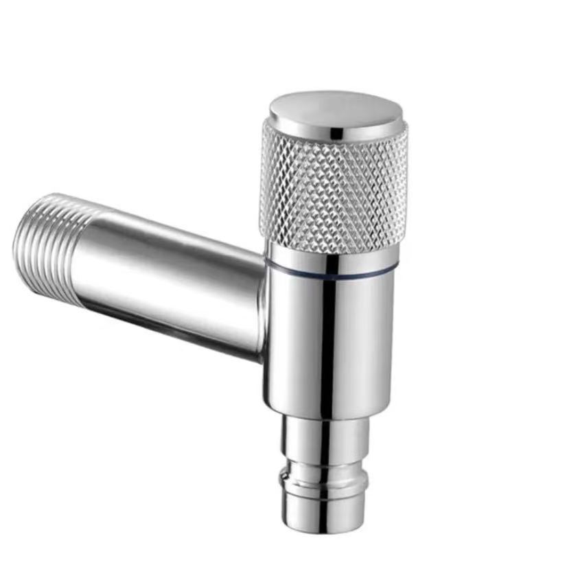 Plilongigita Knurled Handle Water-Stop Angle Valve