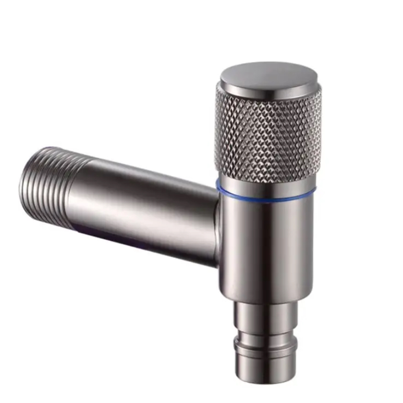 Plilongigita Knurled Knob Lavmaŝino Akvo Haltiga Valvo