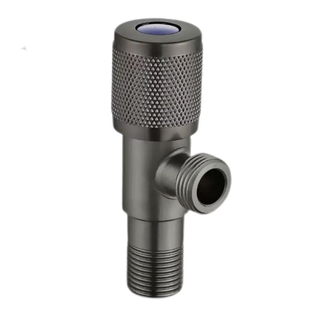 Gunmetal Knurled Handle Universala Varma Kaj Malvarma Akvo Eniro Valvo