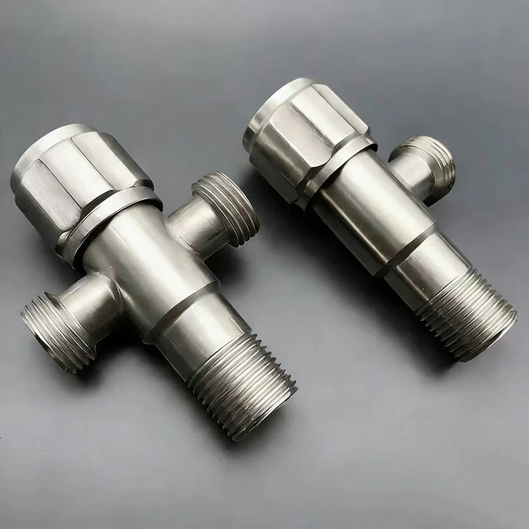 Six-Spoke Knob Male Inlet Angle Stop Valve