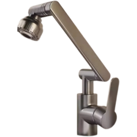 Matte Griza Swivel Mekanika Krano