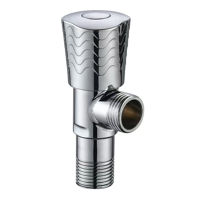 Spegul-Finish Brila Chrome Ondo-Ŝablono Angula Valvo