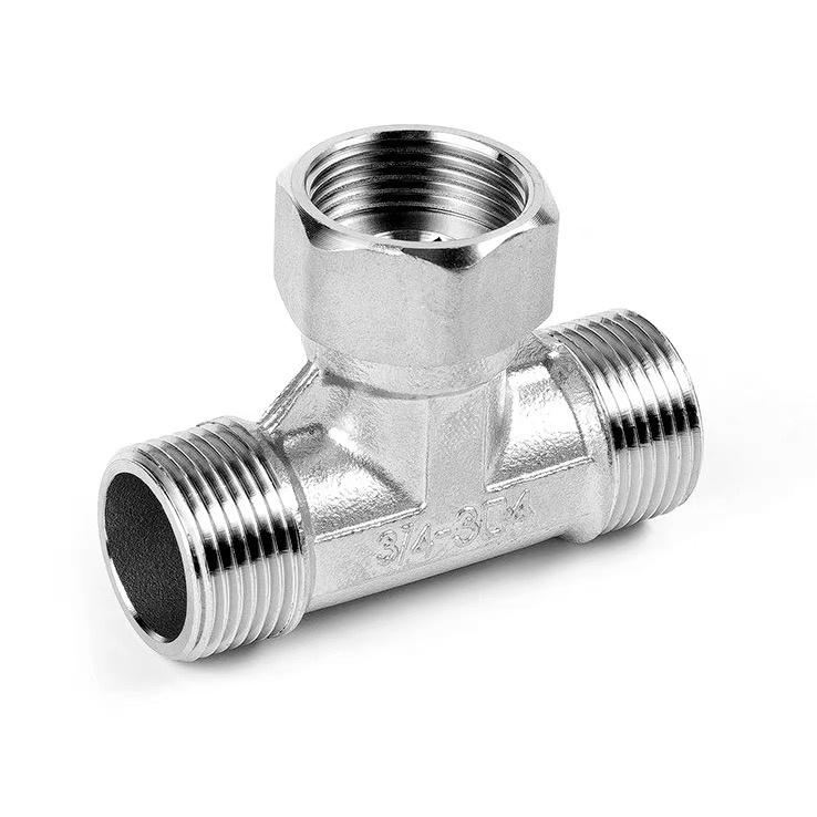 Neoksidebla Ŝtalo Swivel Vira-Ina-Ina Pipo Tee